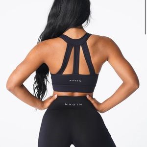 NWOT- NVGTN Black Trio Sports Bra